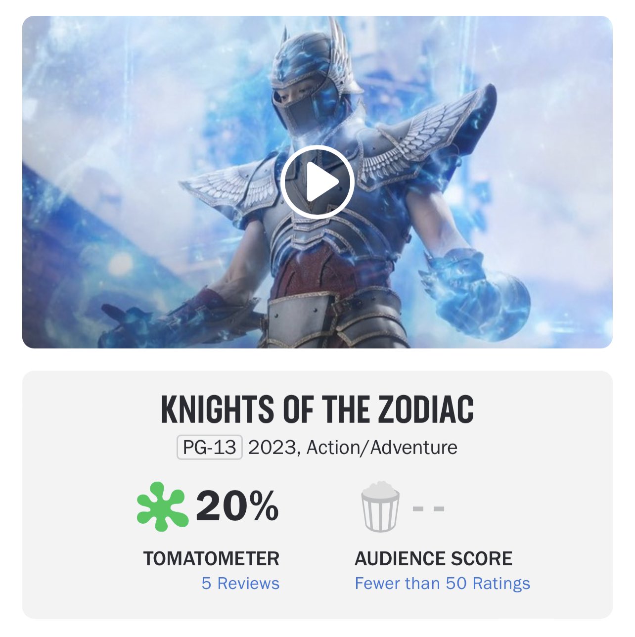 Knights of the Zodiac - Rotten Tomatoes