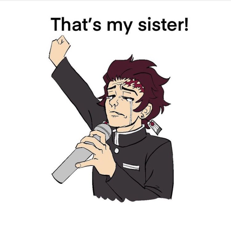 Y’all thought Zenitzu is her # 1 supporter? Nah, it’s her brother. #DemonSlayer