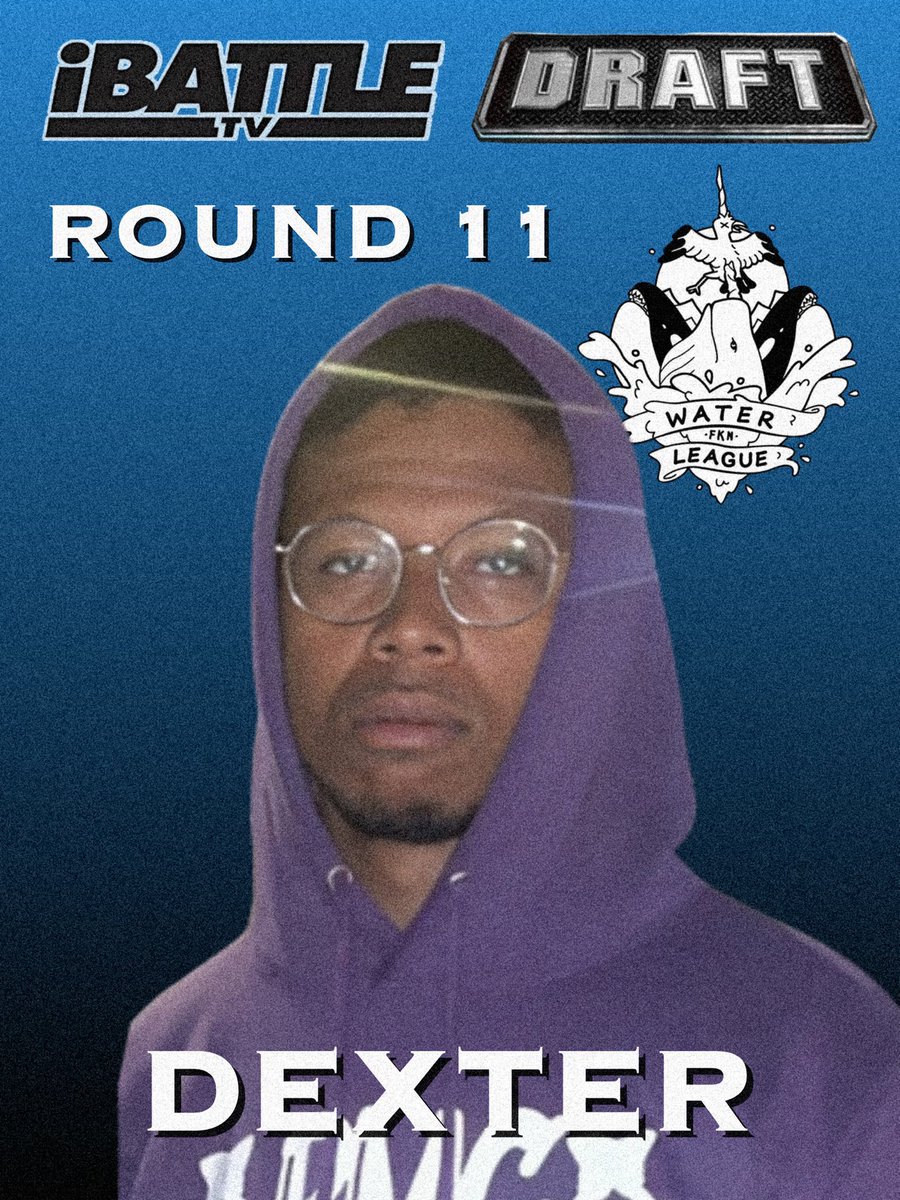 AllThingsBatRap's tweet photo. Round 11 of the @ibattletv Draft..
#WaterLeague selects DEXTER (@DexterGoredon)
#SkyLeague selects TARIQ (@TariqsJourney)
#iBattleDraft https://t.co/OLxYN780v1
