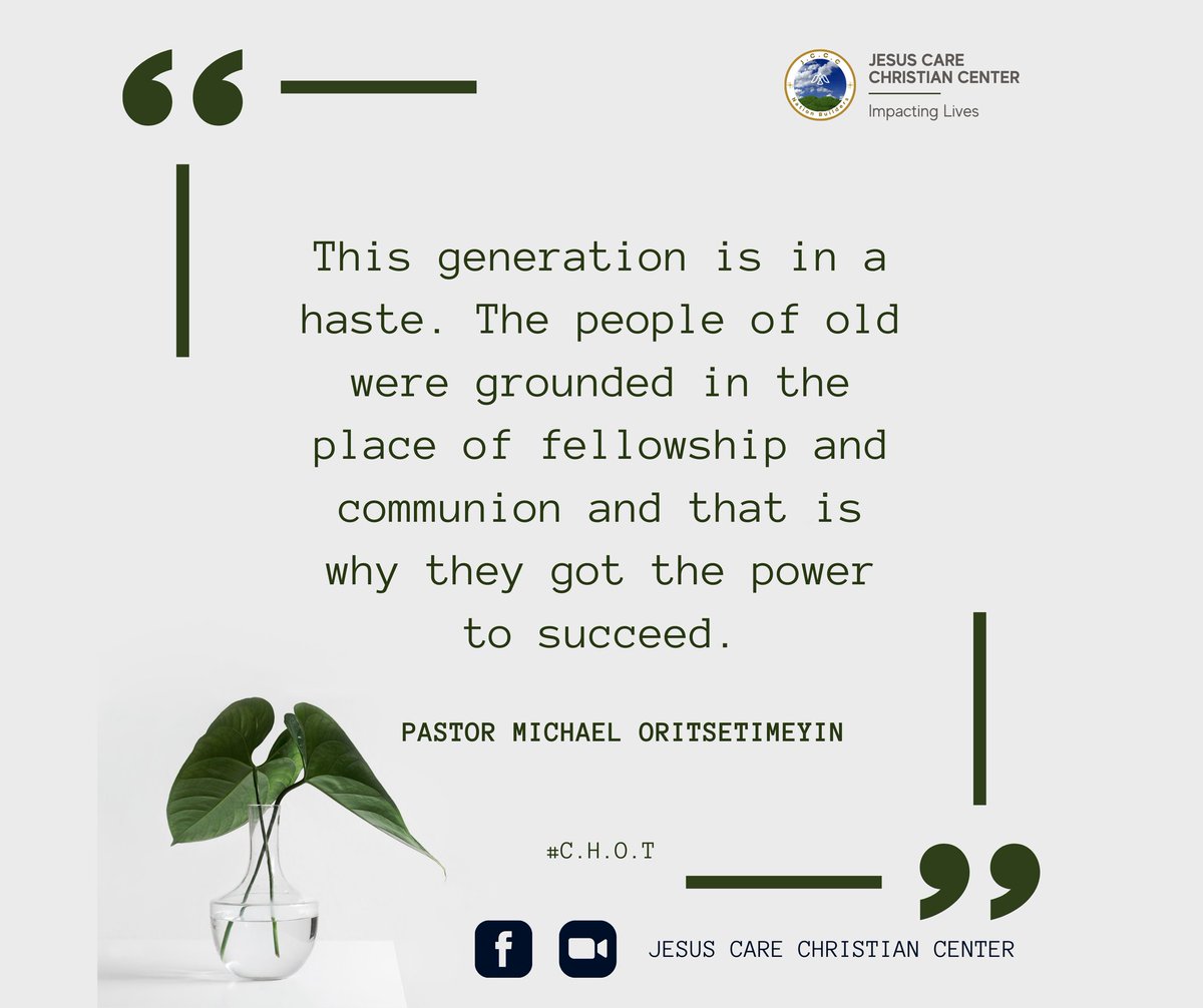 jccc_official's tweet photo. Quote of the day!

#quote #quoteoftheday #JCCC #gospel #communion #fellowship #God #christianliving #Koinonia https://t.co/uKPHTLd8mL