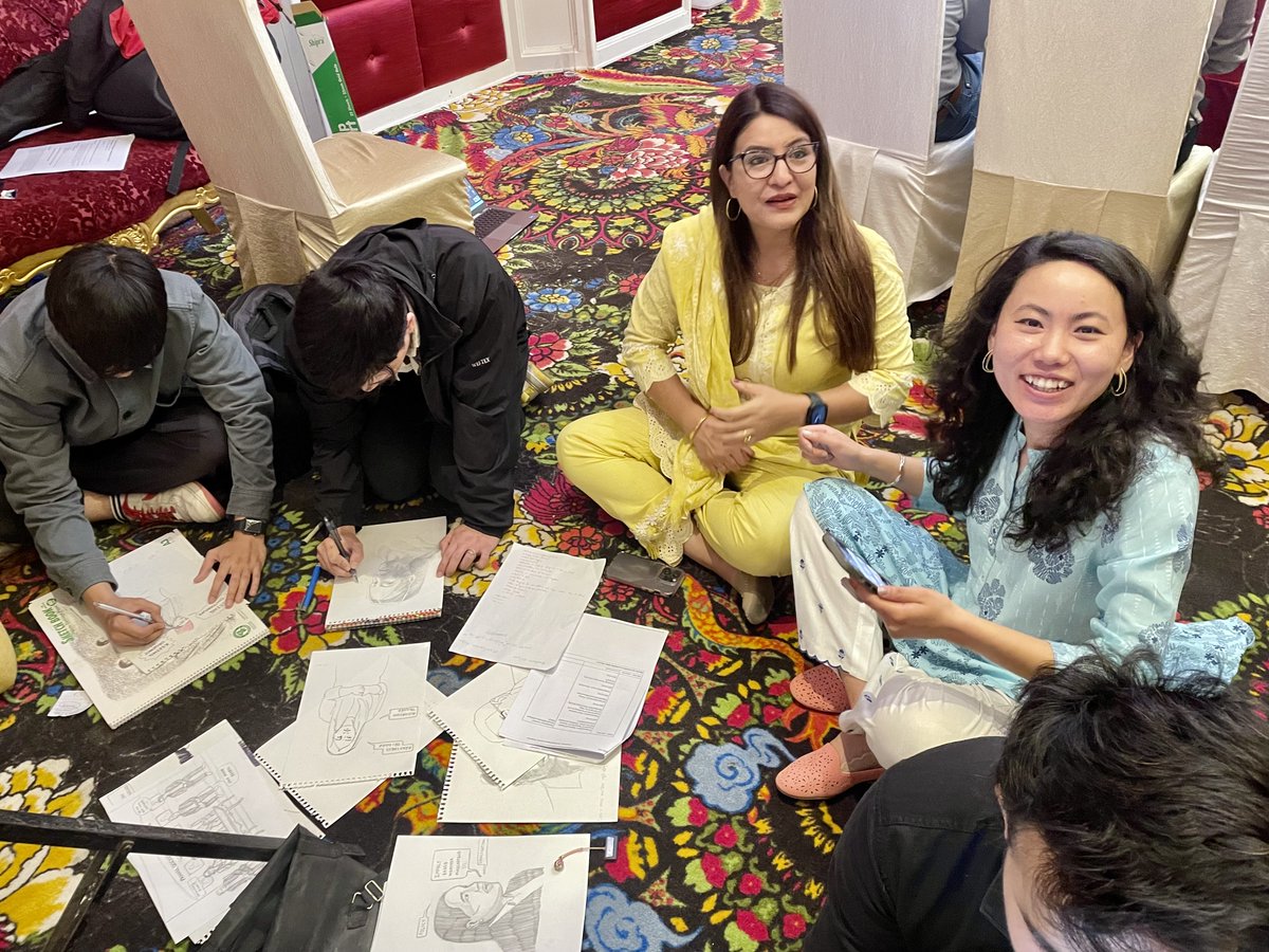 We are thrilled to be involved in 2nd National Dialogue on Anticipatory Action hosted by @NDRRMA_Nepal and co-hosted by @NepalRedCross and @danskrodekors. 
Our team is making a positive impact while also having a great time doing it!  #WhatATeam👏😊#AnticipatoryAction #NDAA2023