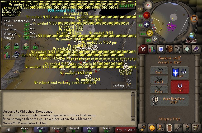 DeathrowRS's tweet photo. FIVE CLANS PREPPED AND 'STORMED' OUT OF THE WILDERNESS IN UNDER ONE HOUR! HUNDREDS OF MILLIONS WERE THEN DONATED TO THE #KINGSOFEST!
FULL TOPIC: https://t.co/g8Ocwy0dOo https://t.co/GAP47z63LR