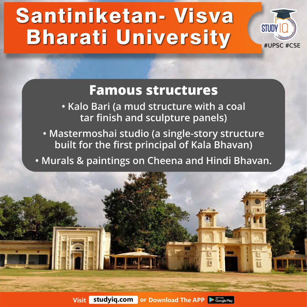 upsciq's tweet photo. Santiniketan- Visva Bharati University
#santiniketan #visvabharatiuniversity #rabindranathtagore #unesco #worldheritagelist #worldharitagesite #westbengal #livingheritageuniversity #heritagetag #centraluniversity #centralact #openaireducation #kalobari #kalabhavan #cheena https://t.co/CTzWgCLY5n