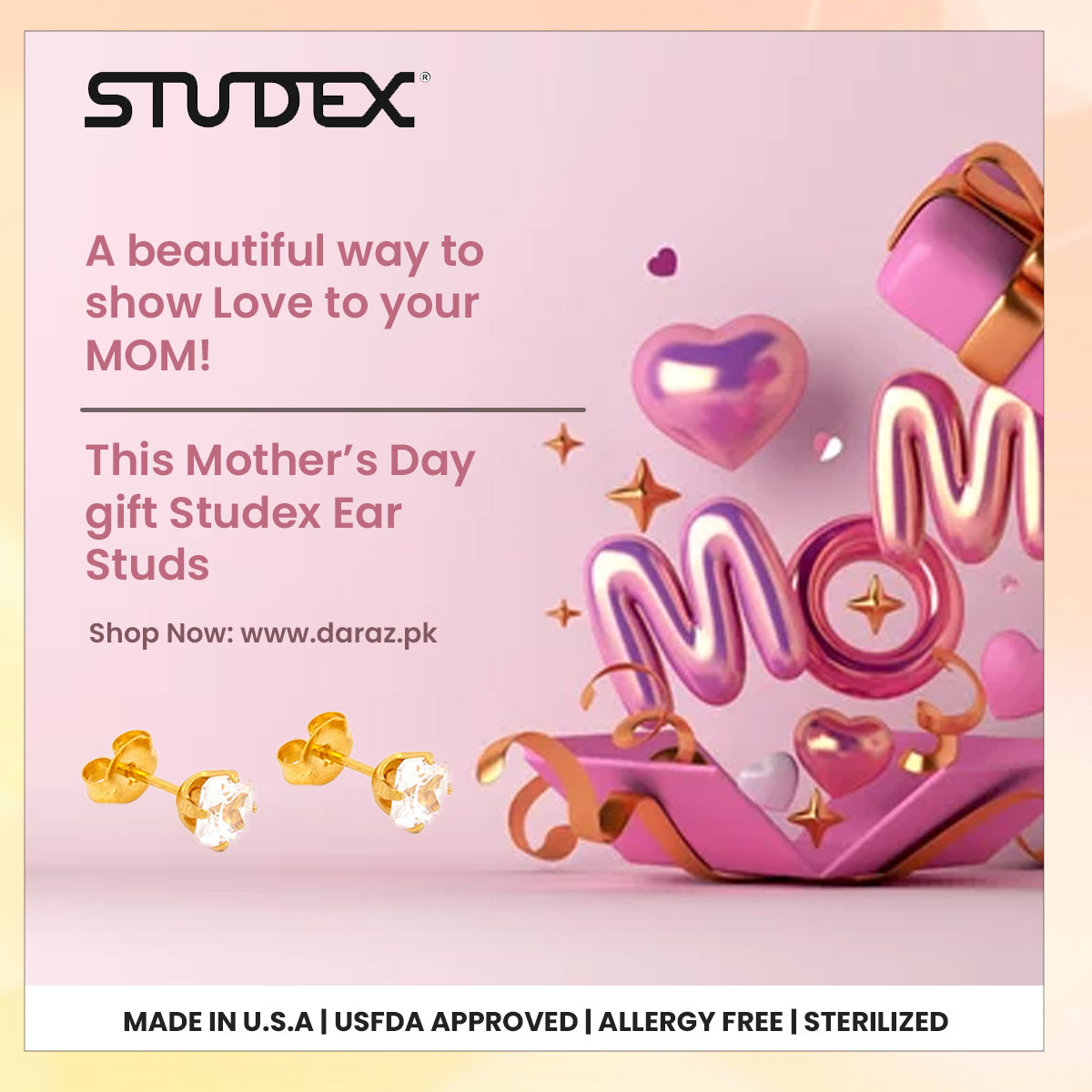PakistanStudex's tweet photo. Mom, they are the sparkle in our life and we hope these earrings will add a little more shine to your day!
Shop Now: https://t.co/hvhCqEw0rr

#studex #studexpakistan #earrings #earstuds #Karachi #earringsoftheday #MadeinUSA #MothersDay #HappyMothersDay #ThankYouMom #MotherLove https://t.co/mFGnsldQFf