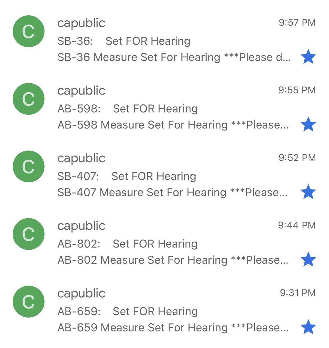 KasiaLuza's tweet photo. My nightly notifications. The only one worth supporting is #AB802 by @Patterdude! @CalParentsUnion supports AB 802! https://t.co/eqEoVZxPEd