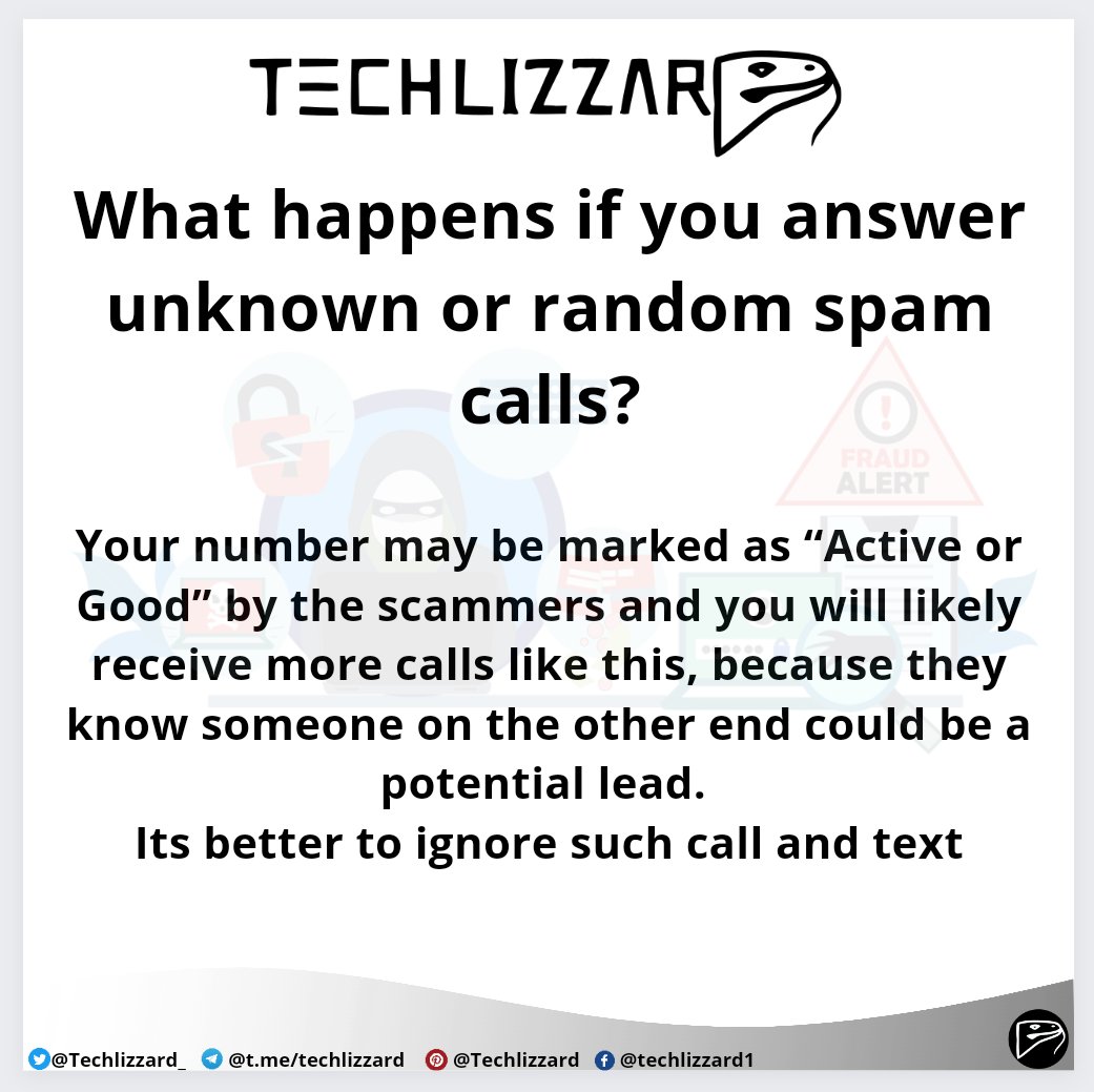 Techlizzard (@techlizzard_) on Twitter photo Some interesting tips you may need to know
👉Check out other post too
<a href="/Techlizzard_/">Techlizzard</a>
.
.
.
.
#techlizzard #whatsapp #scammer #spam #calls #StaySafe #virus #hacked #cybersecurity #datatheft #Data #fraud #Encryption #Phishing #online #cyberattacks #2FA #android #iphone #google Some interesting tips you may need to know
👉Check out other post too
<a href="/Techlizzard_/">Techlizzard</a>
.
.
.
.
#techlizzard #whatsapp #scammer #spam #calls #StaySafe #virus #hacked #cybersecurity #datatheft #Data #fraud #Encryption #Phishing #online #cyberattacks #2FA #android #iphone #google