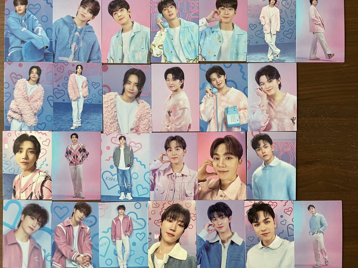 SVT_mkmk's tweet photo. セブチ SEVENTEEN LOVEトレカ 交換

(譲)エスクプス ジョンハン ジョシュア ホシ ウォヌ ウジ The8 ミンギュ スングァン バーノン ディノ

(求)ジュン

お気軽にお声がけください🙇‍♀️ https://t.co/ieanqQSF0h