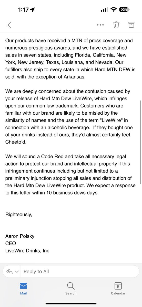 C&amp;D, 2023. Electronic mail.