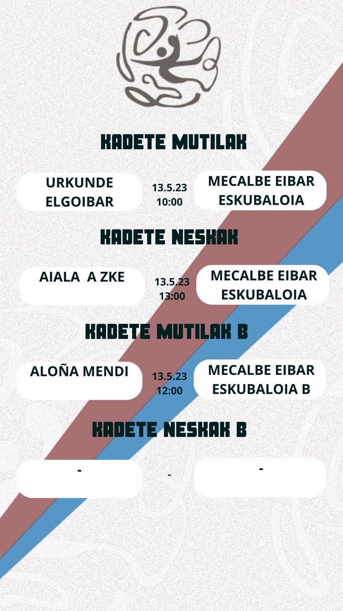 EibarEskubaloia's tweet photo. #ordutegiak #horarios

Aste honetako ordutegiak 
.
Los horarios de esta semana https://t.co/uxM4XtJDLn