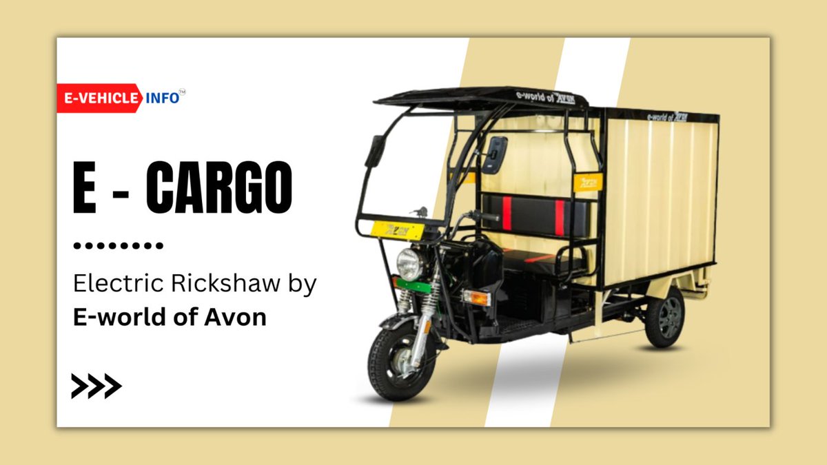 Avon E-Cargo Electric Rickshaw Price, Range, and Specifications

e-vehicleinfo.com/avon-e-cargo-e…

#avonelectricrickshaw #eworldofAvon #erickshaw #electricthreewheeler #ecargorickshaw