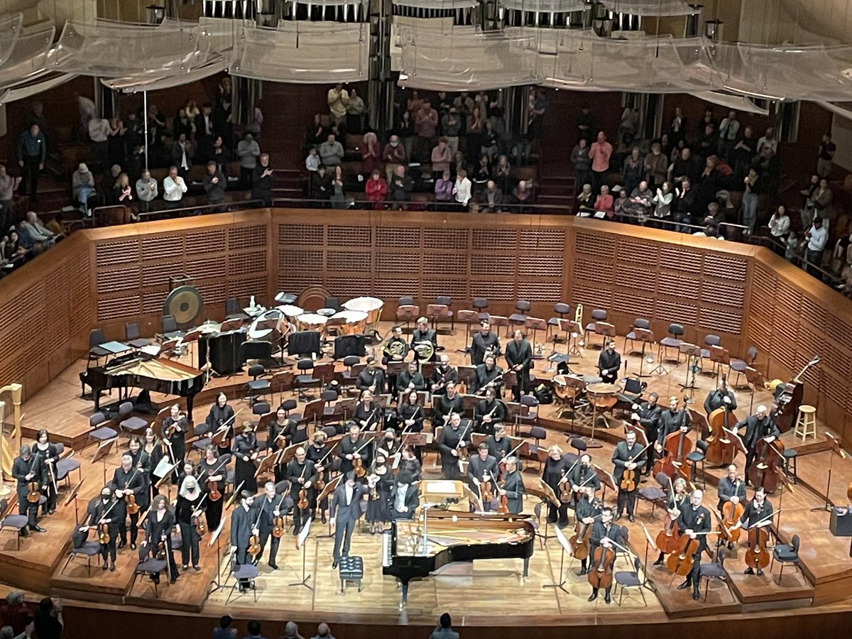 Surprised but pleased to find myself at <a href="/SFSymphony/">SF Symphony</a> tonight because of <a href="/nffo/">Axel Feldheim</a>. Loved hearing Beethoven‘s Piano Concerto No. 3 with soloist Bruce Liu and Maestro Rafael Payare.