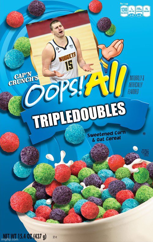HiSlowmo's tweet photo. @nuggets @WesternUnion Sleep tight nugs, you’ve got the breakfast of champions on your side https://t.co/XzFPv47KqK