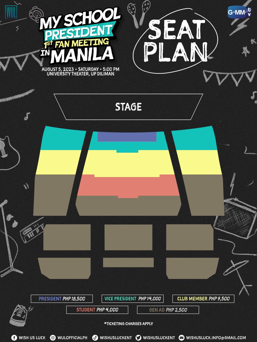 GMMTV's tweet photo. Manila, we’re ready to rock you!
You are invited for a night full of music and celebration.

📍Pre-Selling at 12PM 20/05/23-21/05/23  at 10PM (GMT+8) via https://t.co/WLXsqflCpl
📍Public Selling will be on 24/06/23 at 12:00 PM (GMT+8) via SM Tickets.
----------
เราพร้อมที่จะไปมะนิลาแล้ว! กับ My School President 1st Fan Meeting in Manila 
เสาร์ที่ 5 ส.ค. 66 เวลา 17:00 น. ที่ UP Theater

📍บัตร Pre-selling เริ่ม 20 พ.ค. 66, 12:00 น. ทาง https://t.co/WLXsqflCpl
📍บัตรทั่วไป เริ่ม 24 มิ.ย. 66, 12:00 น. ทาง SM Tickets

#MSPFMinMNL
#GMMTV