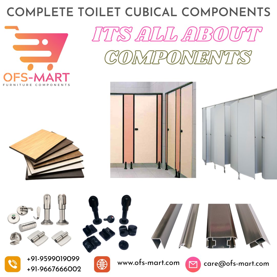 ofsmartIndia's tweet image. Upgrade Your Washrooms with the Latest Toilet Cubicle Accessories from OFS MART

#OFSMART #OFSMARTINDIA #OFSMARTFURNITURE #ToiletCubicleHardware #ToiletCubicleAccessories #ToiletCubicleLockComponents #ToiletCubicleFittings #FurnitureComponents #ToiletPartitionsComponents