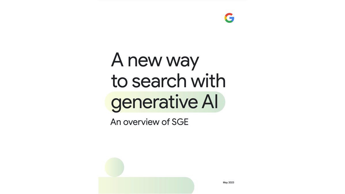 There is a very helpful and more in depth PDF/guide produced by Google on Google's generative AI.

'A new way to search with generative AI - An overview of SGE' 

(19 pages) static.googleusercontent.com/media/www.goog…