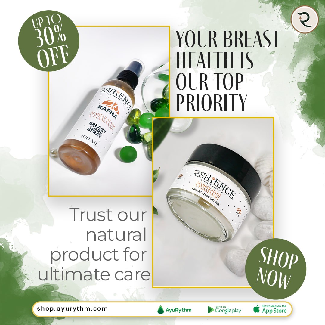 👉Take care of your delicate skin with our specially formulated #breastcare products. #Nourish, hydrate, and protect your breasts with gentle and effective solutions.
❤️Get Up to 30% OFF❗️
👉Shop Now:shop.ayurythm.com
📱Android:bit.ly/3T6iW0a0
#RSaience #womenhealth