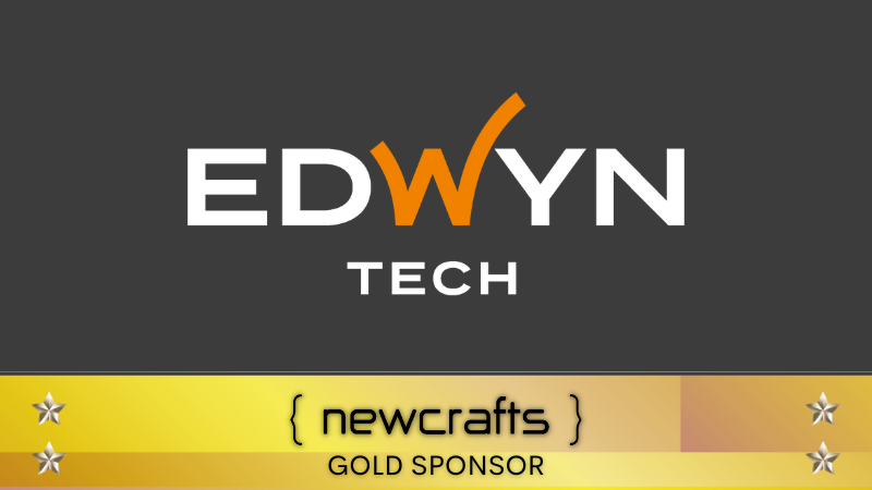ncraftsConf's tweet photo. 🎉We're very happy to have @EdwynTech as a Gold Sponsor for #NewCrafts 2023! Your support is fueling innovation and creating possibilities. We're delighted to have you on this journey with us. Looking forward to an amazing event! #GoldSponsors #Support https://t.co/XgjPUusDi6