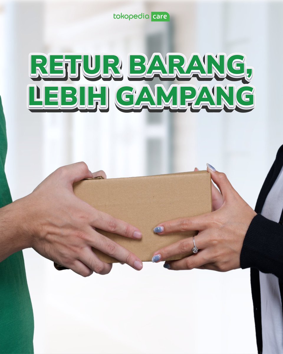 TokopediaCare's tweet photo. Ini aalah satu yang juga jadi kunci hidup tenang adalah dengan Retur Barang di Pusat Resolusi kalau barang kamu ada kendala 😉
Simak tips-nya ya 💚
Pastiin Dokumentasiin barang dan cantumin data dengan lengkap ya ☺️
#TokopediaInfo #Retur https://t.co/l4xgj5z7dg
