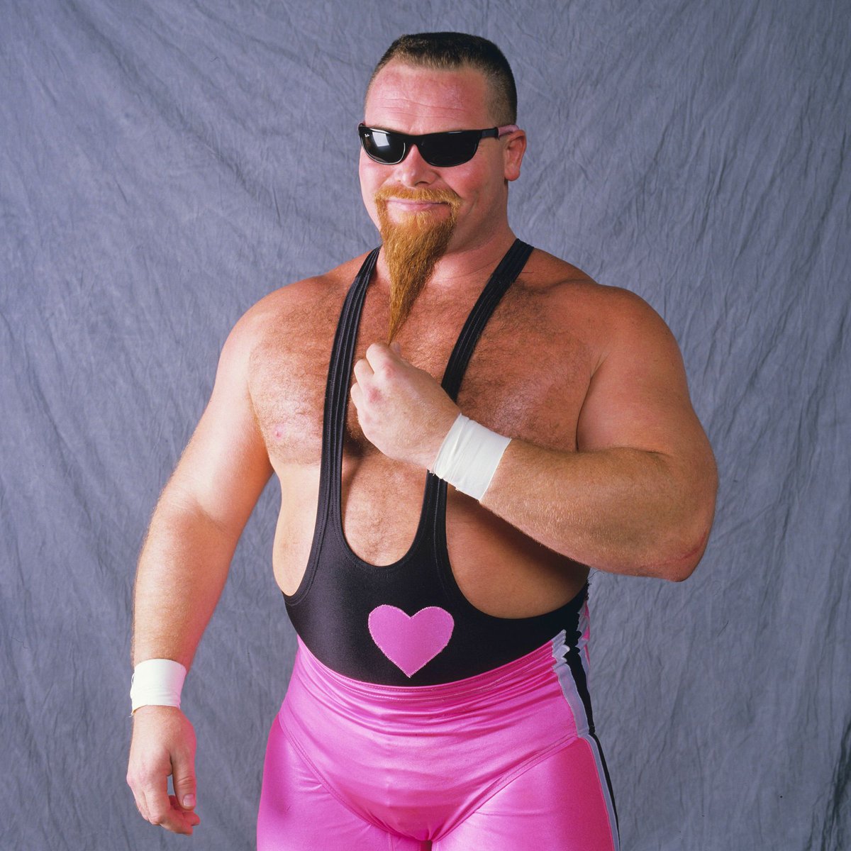 📷 WWF studio shot of the day - Jim 'The Anvil' Neidhart. 📸 Photo from 1989. #WWF #WWE #Wrestling #JimNeidhart