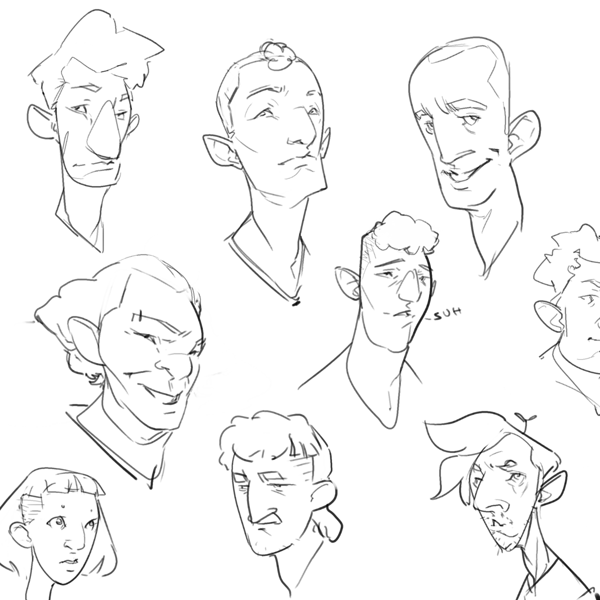 sinix777's tweet photo. Just a couple more days before my annual stylized face drawing class.  https://t.co/MyhextEFfg https://t.co/h1Ii4d6zcS