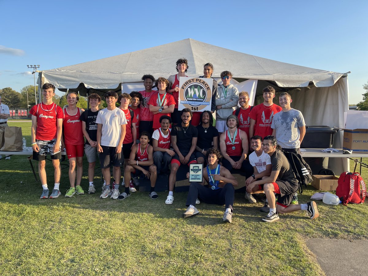 ✅ 2023 WVC Div. 1 CHAMPIONS
✅ 2023 WVC League Meet CHAMPIONS

WVC League Meet results: pa.milesplit.com/meets/539966-w…

On to the District 2 AAA meet this Monday (5/15) &amp; Tuesday (5/16).

LET'S GO COUGARS!!!
