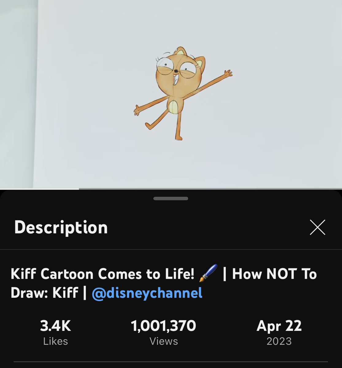 Kiff just hit 1 million views on YouTube!! 🥳