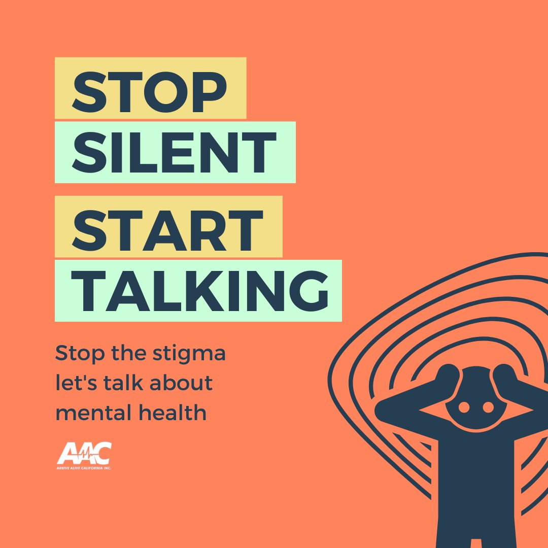 Stop the silence and start talking about mental health! 
.
.
.
#arrivealiveCA #FutureFocused #realduicourt #1PillCanKill #thinkB4Udrink #drivesober #fentanylkills #california #alcohol #drugs #impairedriving #education #awareness #fentanylawareness #mentalhealth