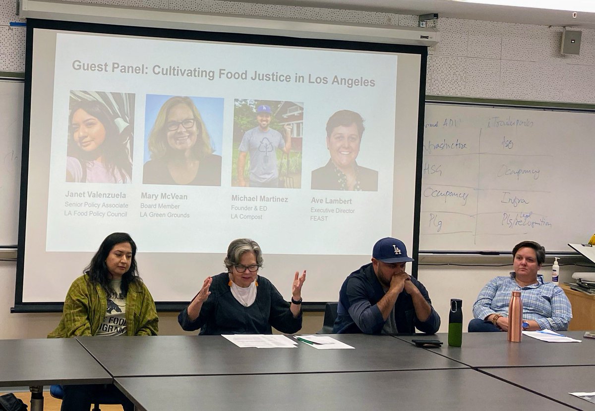 Emma M. French (@emmamfrench) on Twitter photo Learned a ton about efforts to advance food justice in LA from our amazing panelists today! Big thanks to Janet Valenzuela from <a href="/GoodFoodLA/">LA Food Policy Council</a>, <a href="/mmacvean/">Mary MacVean</a> from LA Greeen Grounds, Michael Martinez from <a href="/LACOMPOST/">LA COMPOST</a>, and Ave Lambert from FEAST! Learned a ton about efforts to advance food justice in LA from our amazing panelists today! Big thanks to Janet Valenzuela from <a href="/GoodFoodLA/">LA Food Policy Council</a>, <a href="/mmacvean/">Mary MacVean</a> from LA Greeen Grounds, Michael Martinez from <a href="/LACOMPOST/">LA COMPOST</a>, and Ave Lambert from FEAST!