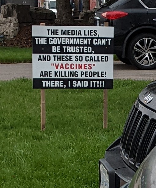 Just to clarify, this is really on my lawn. Not a meme!