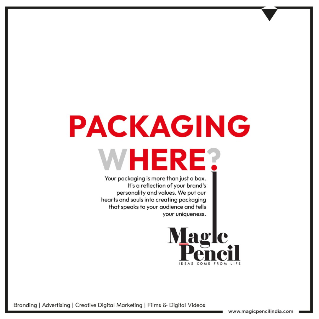 A perfect packaging makes a product of brand becomes the known for a long time. All you need is a perfect place to turn your product into a life with the exquisite packaging. Join us to know more in details. #magicpencilindia #magicpencil #creativeagency #brandingagency #Creative