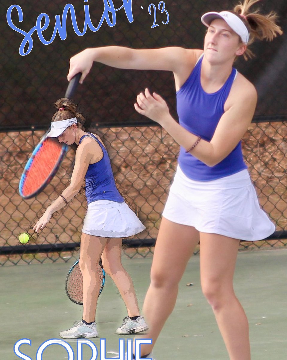 TennisGranger's tweet photo. With this post we begin our Tennis Senior Feature!
First up is Sophie Nix, she plans to attend the Univerity of Alabama and Major in Biology.  
During her Senior year she played #1 singles and had a winning record of 21-6!  Congratulations Sophie!
We L🎾VE you! #grangertennis https://t.co/IDwq3m5wUp
