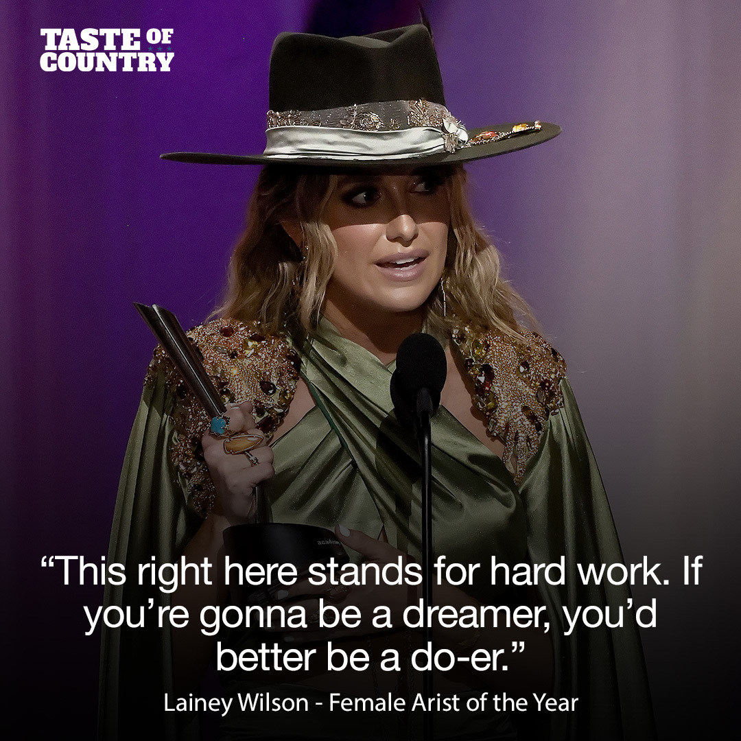 TasteOfCountry's tweet photo. Say it @laineywilson! #ACMawards https://t.co/rS5QWWZtZv