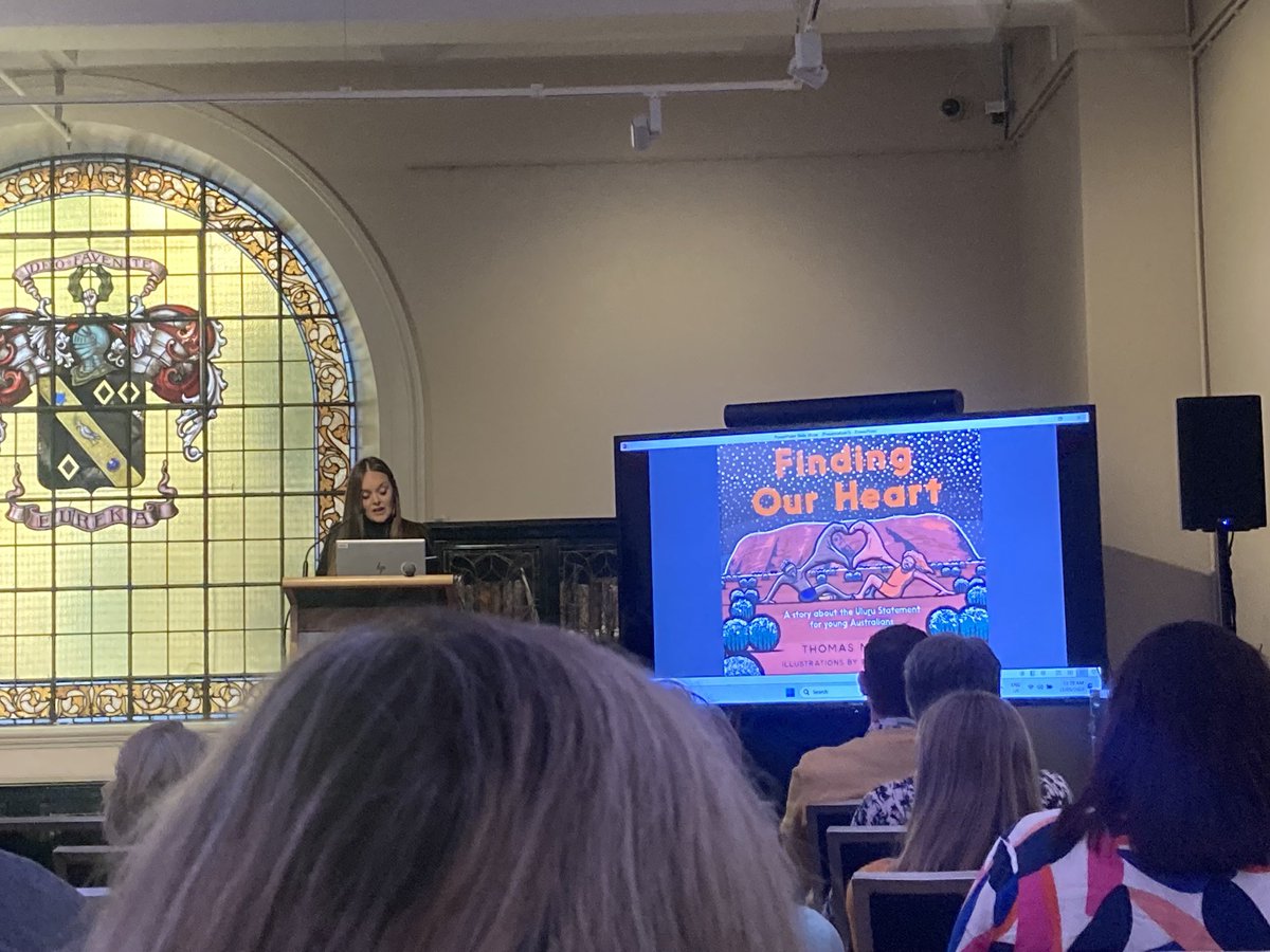 schooltl's tweet photo. #Yes23 @thomasmayo23 #Charmaine Ledden-Lewis ❤️🖤💛@statelibrarynsw #LitUpConference https://t.co/U00ev5KVYu