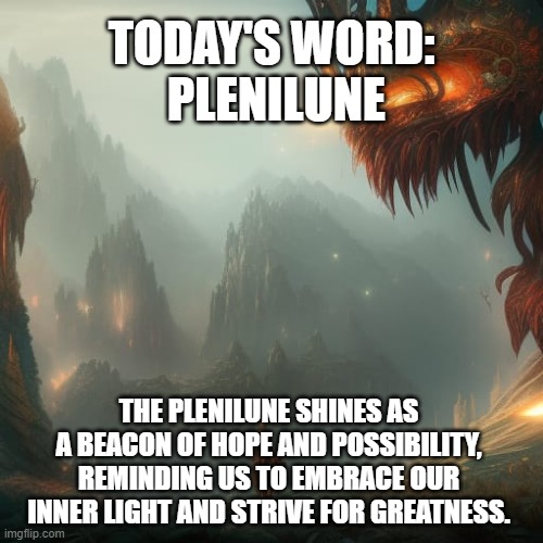 TheGuySmiling's tweet photo. #todaysword
Plenilune signifies the fullest phase of the moon's cycle, symbolizing abundance, wholeness, and spiritual awakening, empowering us to embrace our inner light. : )
#PlenilunePower ๐ #FullMoonFlow ๐ #WholenessWins ๐ #SpiritualShine ๐ฎ https://t.co/ExXJgw93nW