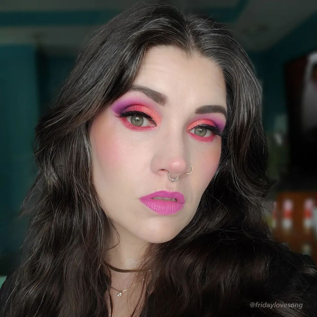 Face today was <a href="/makeupbymario/">Mario Dedivanovic</a> foundation, <a href="/hauslabs/">Haus Labs</a> blush and hilighter, and this fun and vibrant eye look using <a href="/pradosbeauty/">Prados Beauty</a> SPJ 2.0 palette and their fantastic liquid liner! #fotd #makeupjunkie instagr.am/p/CsH4xeAL_oT/