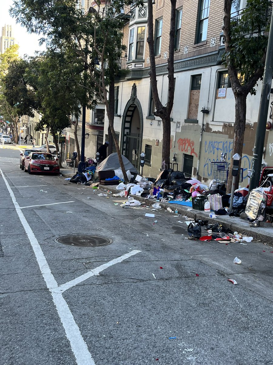 GpbSteven's tweet photo. Just look at the state of this city!
Months and months of pleading and begging for services to clear this street up and clean our sidewalks, and nothing is done! Feces Stench is unbearable! Leavenworth st. Worst place on earth!
@SF311 @SFPDTenderloin @LondonBreed @BrookeJenkinsSF https://t.co/xTtla7xb00