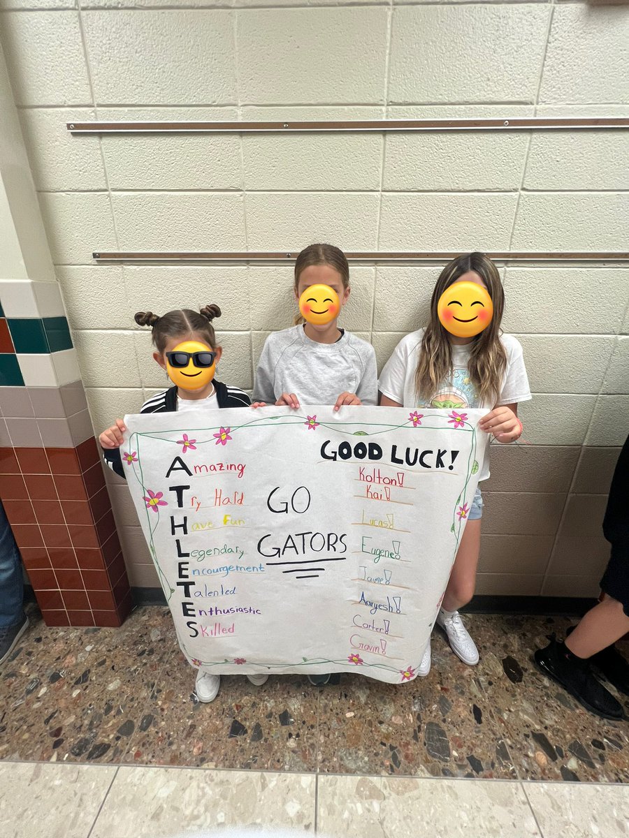 MissPetrosky's tweet photo. We loved participating in our athlete send off today for the special olympics!! #CVProud #GRPride @GRGator https://t.co/okdhKD6Ekx