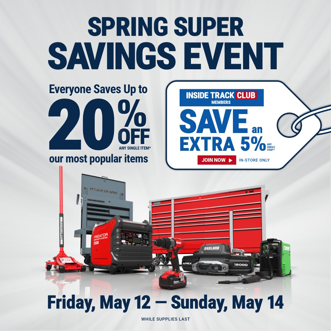 Harbor Freight on Twitter "FRIDAY THROUGH SUNDAY Save on your