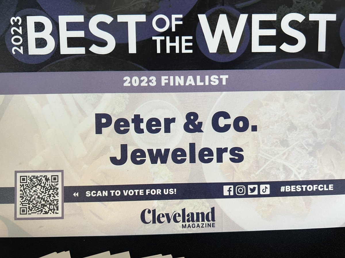 kimielton's tweet photo. 20 minutes left to vote for the best DAMN jewelry store in Cleveland. https://t.co/aRtTaQPcve https://t.co/OrczpHKbg7