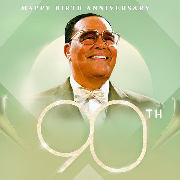 MosqueFlow's tweet image. With love and gratitude for The Honorable Minister @LouisFarrakhan on this #HolyDay May 11, 90th birth anniversary 🤲🏽