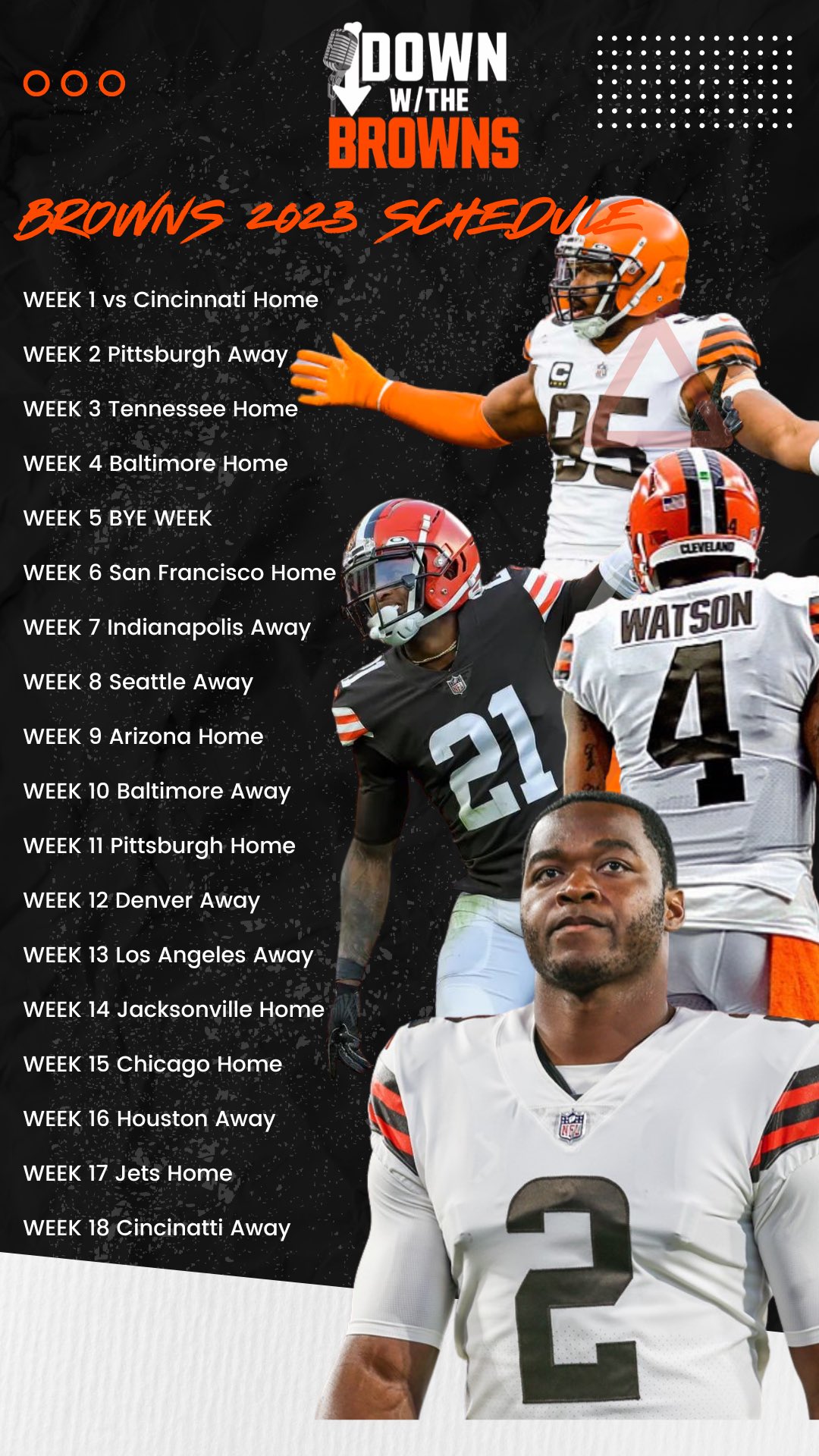 cleveland browns football schedule