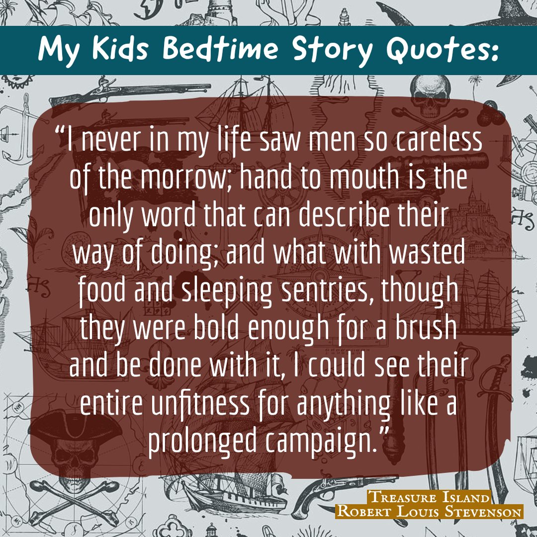 Do you have any wasteful characters in your story? Tonight's Bedtime Story Quote from Treasure Island.

#treasureisland #robertlouisstevenson #bedtimestories #bedtimereading #storytime #writingprompts #bookquote #quotedaily #writerscommunity #writingcommunity