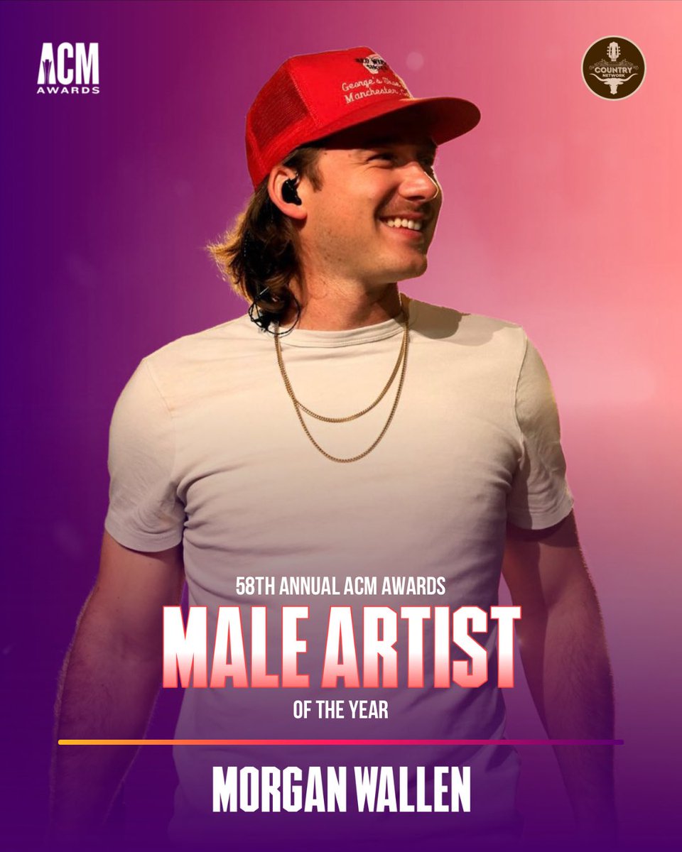 Morgan Wallen takes home Male Artist of the Year. #ACMAwards