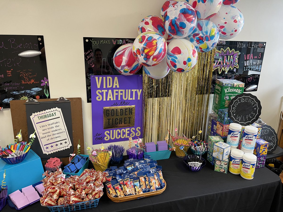 VIDASHARKS's tweet photo. Thank you PTA for another FINTASTIC Day if Staffulty Appreciation Week!!!! #WeAreVIDA https://t.co/u9GRpHFW90
