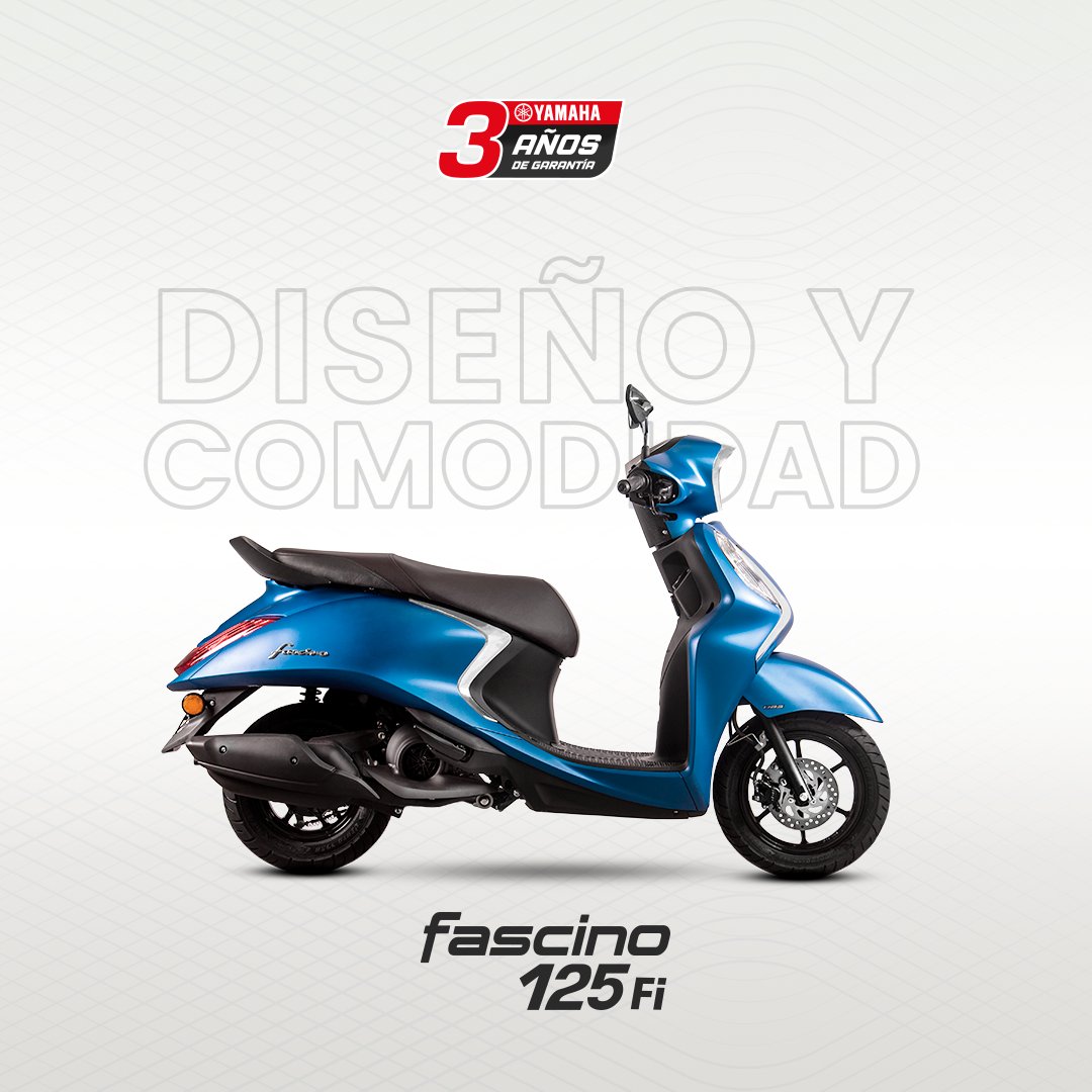 YamahaMotorArg's tweet photo. ¡Animate a descubrir la comodidad y estilo de la Yamaha Fascino en la ciudad! Ahora con financiación en 12 cuotas sin interés, es más fácil que nunca tener tu propio scooter. Solicitá tu cotización en https://t.co/A3i2Z6bdII
*Ver montos de financiación.
#12Cuotas https://t.co/GGj6d40XYa