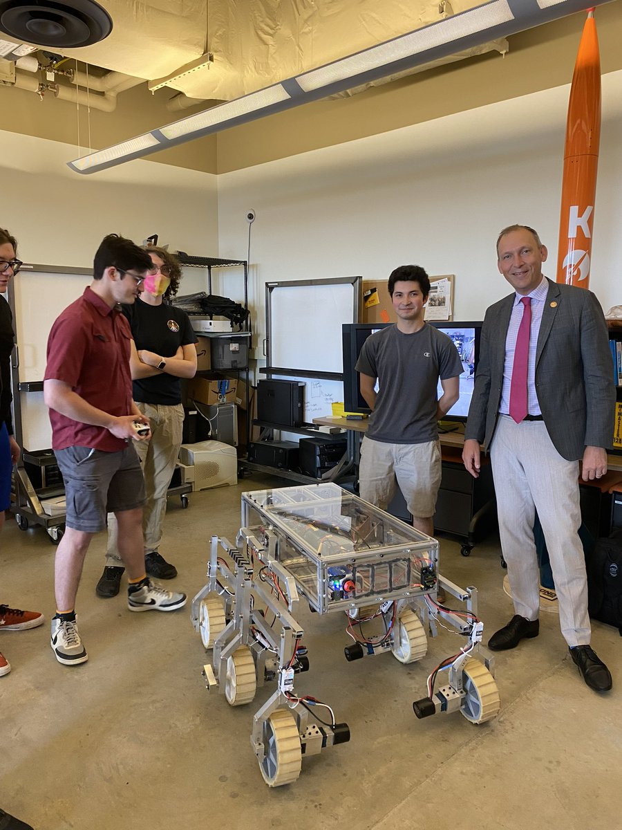 Dr_ThomasZ's tweet photo. Universities are for thinkers, creators, &amp; makers. @RITtigers is building “the shed”, a space for student orgs. 

@torybruno at @ula, @Peter_J_Beck at @RocketLab and @SpaceX - here are some pretty cool kids who have 🚀experience and are eager to get involved! Check them out. 🐯🐯 https://t.co/6A6V3QoMm8