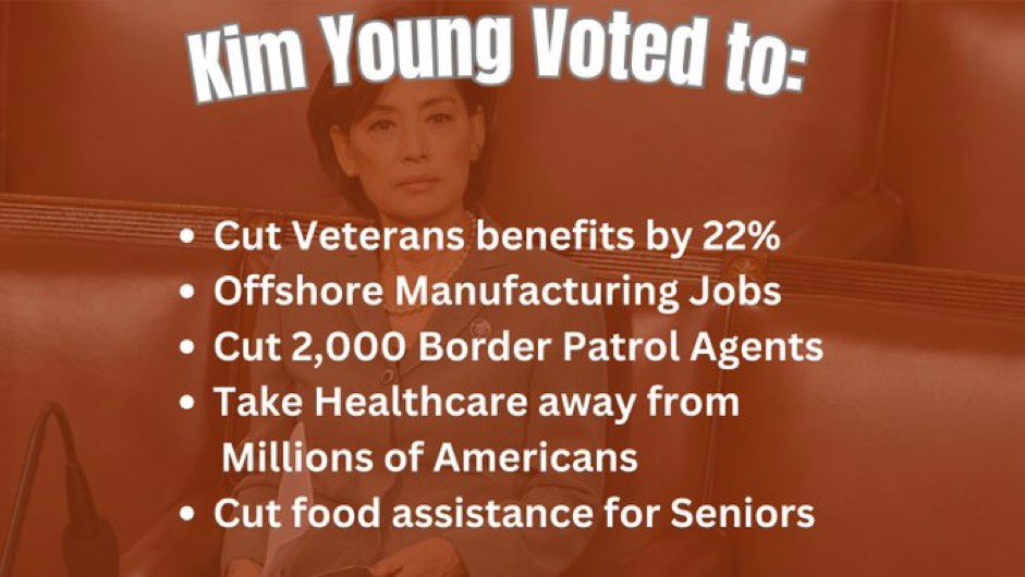 lilafowlerOC's tweet photo. @RepYoungKim https://t.co/91tH0vuhpm
