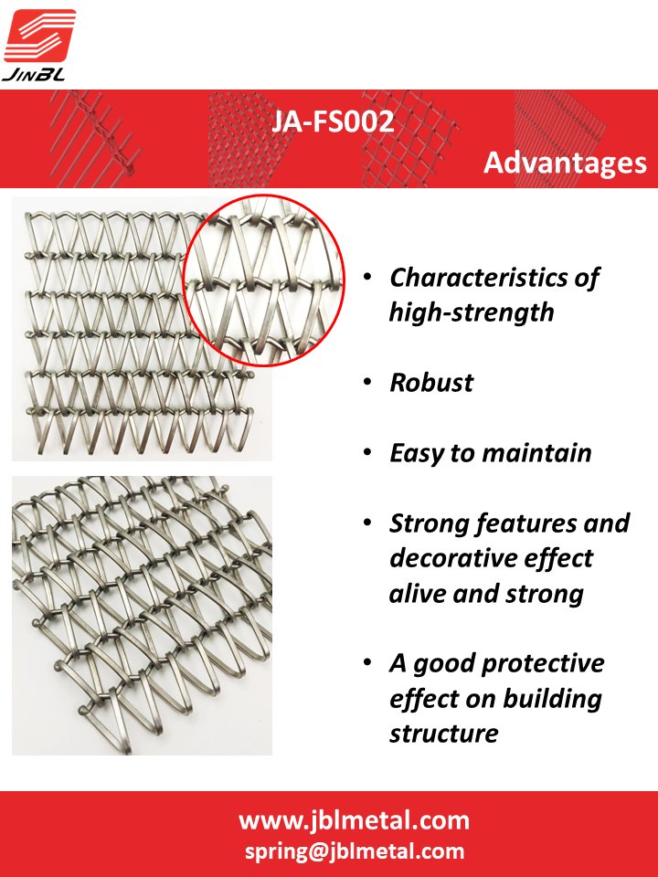 JblMetal's tweet photo. Discover how spiral metal mesh is changing the game in the construction industry. This innovative material offers durability, flexibility, and aesthetic appeal.#WireMesh #MetalMesh https://t.co/WSu3FyI3Uy