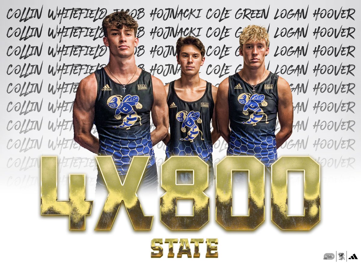 Now on to the relays that are 2023 6A Track &amp; Field State Qualifiers!

Thank you again @CHSHogCaller for the amazing way to display our athletes!

<a href="/ChoctawHS_XC/">Choctaw High School Cross Country</a> DUDES are in!

4x800 Relay

Collin Whitefield
Jacob Hojnacki
Cole Green
Logan Hoover

#GOLDStandardSpeed🐝🤙⚡️