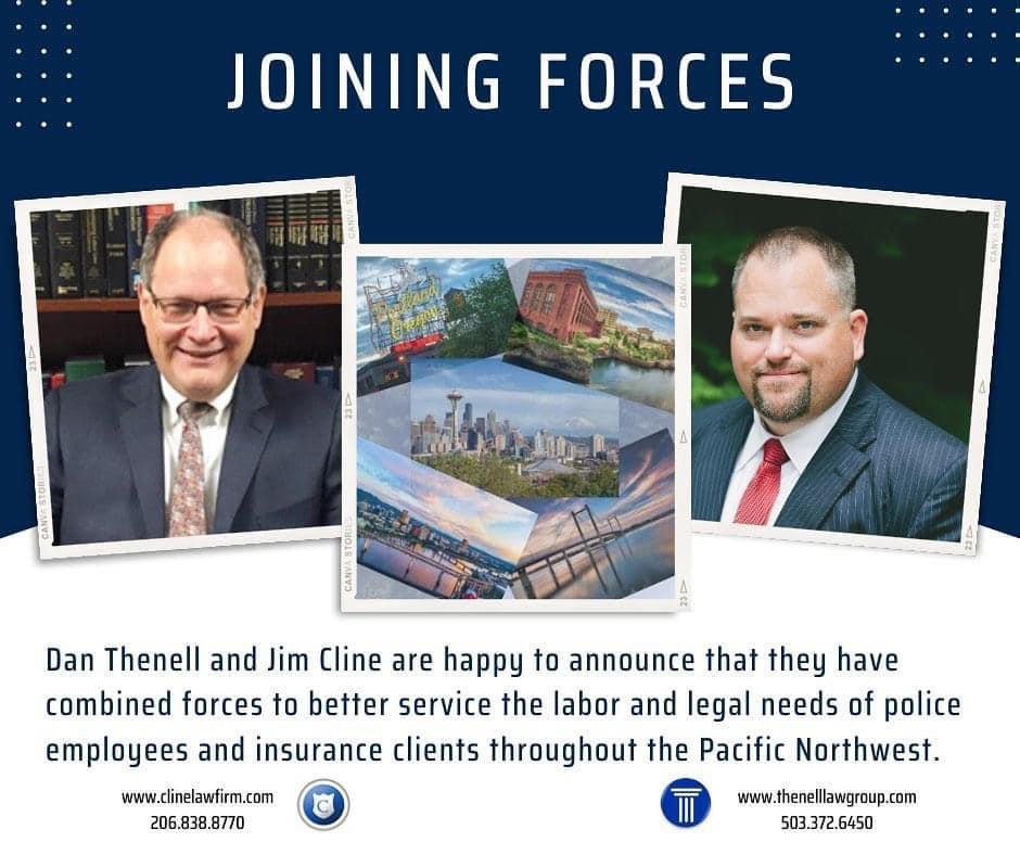 Two of the best legal minds in the public safety labor world are now joining forces. This is a great day for public safety, labor groups, and this is a great day for the fraternal order of police. ￼# WAFOP #FOPSTRONG #onetruevoiceforlawenforcement